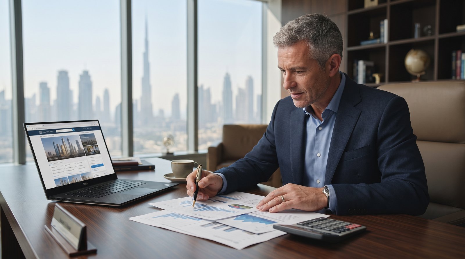 UK investor researching Dubai property investment