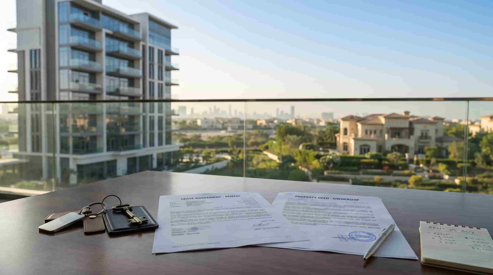 Comparing renting and buying property in Dubai