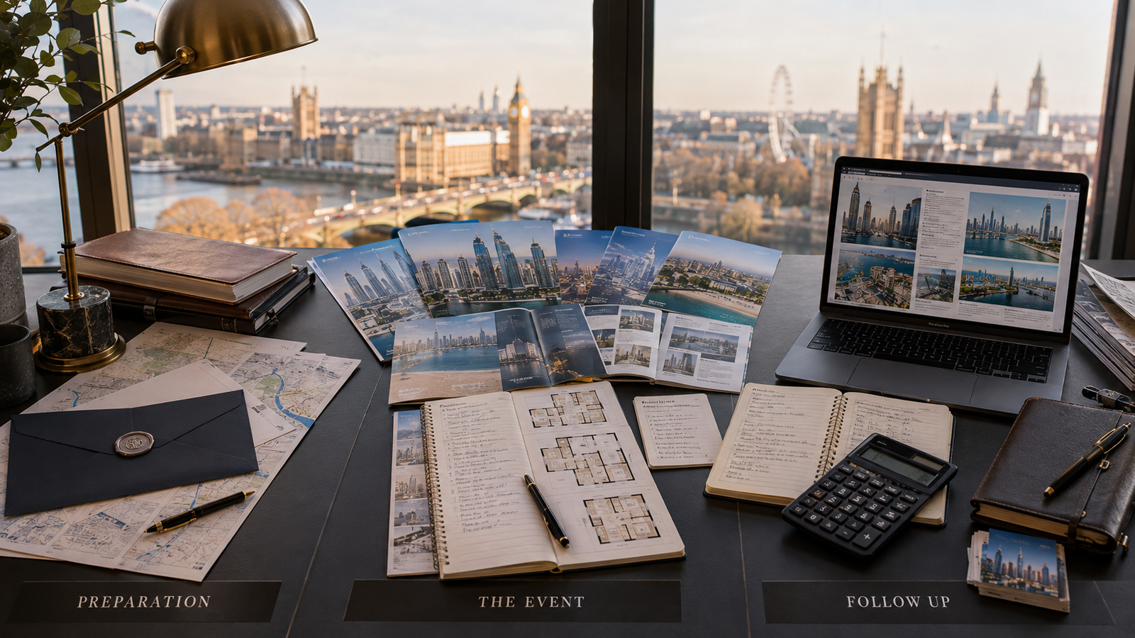 Preparing for and following up after a Dubai property exhibition in London